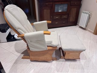 Sillón Mecedora Lactancia + Reposapiés