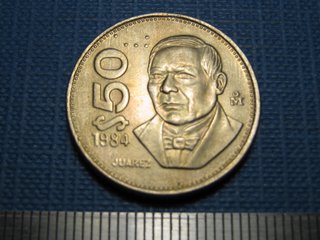 Moneda de 50 pesos mexicanos 1984