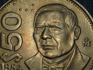 Moneda de 50 pesos mexicanos 1984