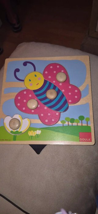 Puzzle mariposa 4 piezas Goula