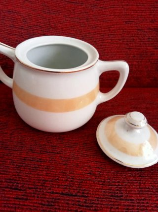 Mini sopera de porcelana con flores