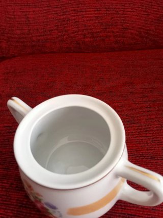 Mini sopera de porcelana con flores