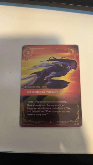 Carta Riftbound Relentless Pursuit