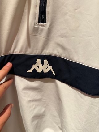 Giubbotto Kappa Anorak Vintage Blu e Bianco