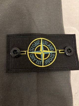 Felpa Stone Island Verde Oliva Zip