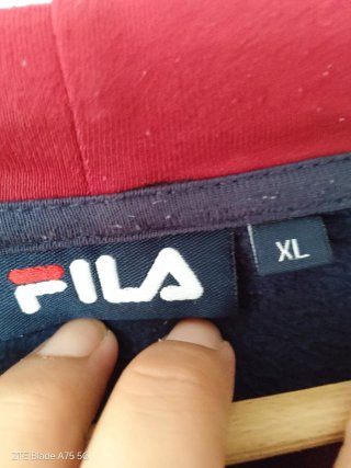 Sudadera ,Fila ,Azul Marino, hoodie ,Y2K
