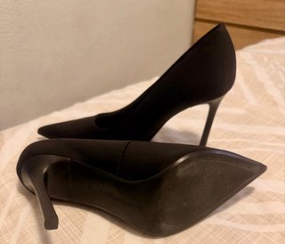 Zapatos tacón Stradivarius negros talla 37