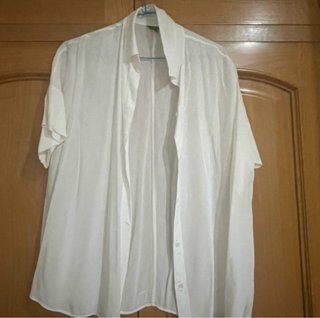Camisa blanca manga corta