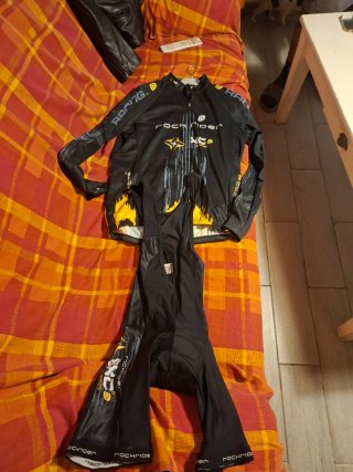 Maillot Ciclismo Rockrider Negro y Amarillo
