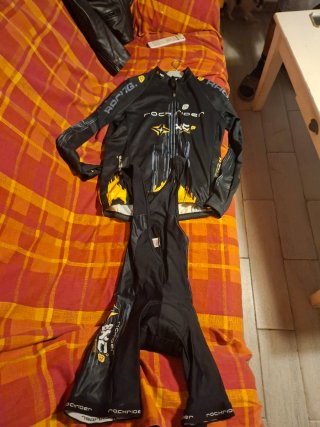 Maillot Ciclismo Rockrider Negro y Amarillo