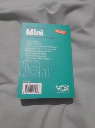 Diccionario bilingüe mini english-spanish, etc