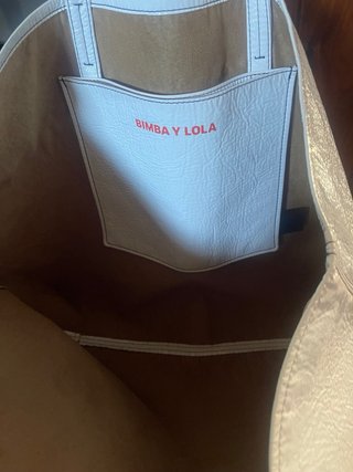 Bolsa Bimba y Lola Grande Blanca y Roja