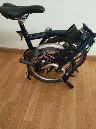 Bicicleta Plegable Brompton Azul 2018