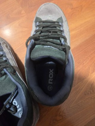 Zapatillas skater ROX beige/verde