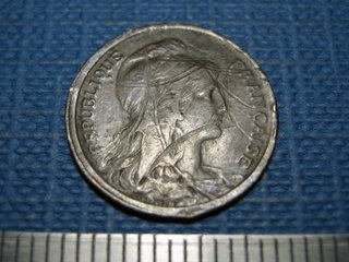 Moneda 1 Centime Francia 1908