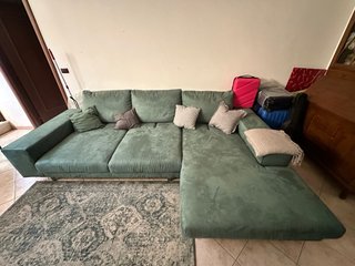 Divano angolare Poltrone e Sofa verde