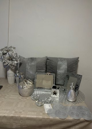 Set Decoración Plateado