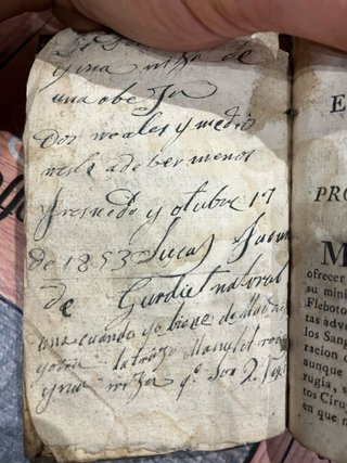 Libro dotrina moderna para los sangradores 1825
