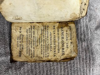 Libro dotrina moderna para los sangradores 1825