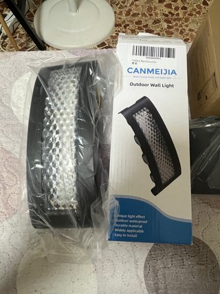 CANMEIJIA Aplique Pared LED Exterior Negro