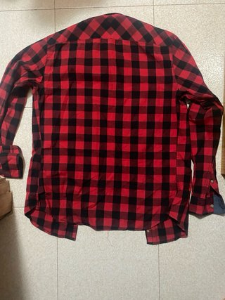 Camisa cuadros Pull&Bear roja y negra