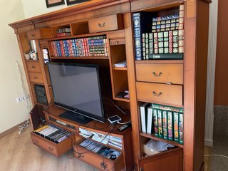 Mueble TV madera antiguo