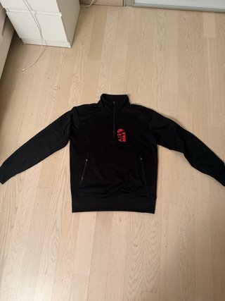 Felpa Nike Air Max mezza zip nera