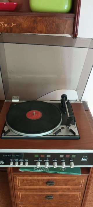 Tocadiscos Benor Vintage Marrón/Plata