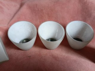 5 tulipas o pantallas de lámpara