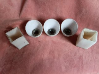 5 tulipas o pantallas de lámpara