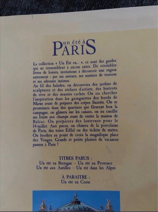 Un été à Paris