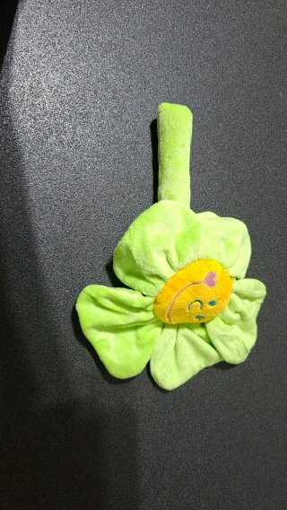 Fiore di peluche verde