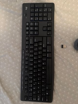 Teclado y Mouse Inalámbrico Logitech Negro
