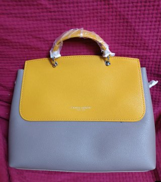 Borsa Campo Marzio grigio/giallo