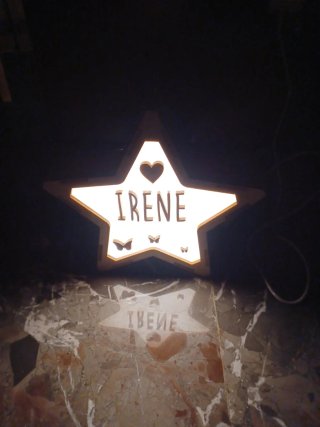 Luz estrella personalizada IRENE