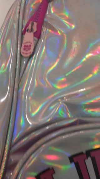 Mochila Luluca Holográfica Infantil