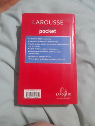 Diccionario Pocket español-francés, etc