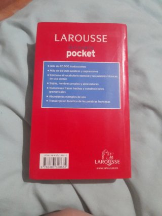 Diccionario Pocket español-francés, etc