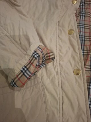 Chaqueta Burberry Beige Cuadros