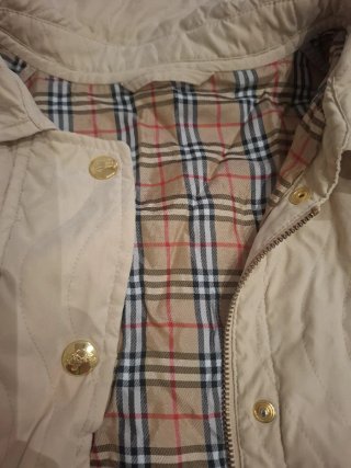 Chaqueta Burberry Beige Cuadros