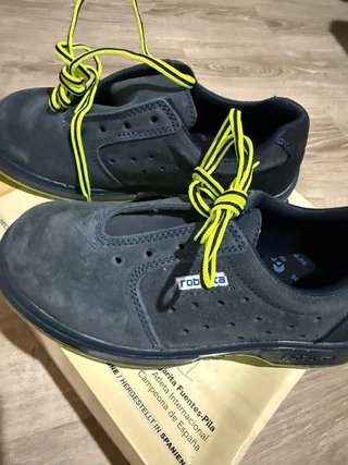 Zapatos de seguridad Robusta azul y verde