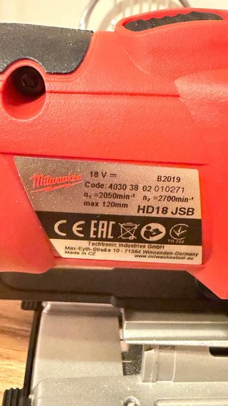 Milwaukee HD18 JSB Caladora,sin batería