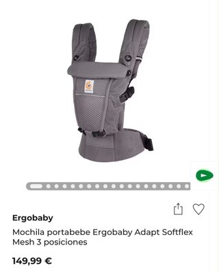 Mochila Portabebés Ergobaby Adapt Softflex