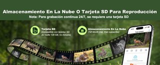 Cámara Vigilancia 4G Solar 2K grabación 24 horas