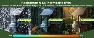 Cámara Vigilancia 4G Solar 2K grabación 24 horas