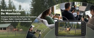 Cámara Vigilancia 4G Solar 2K grabación 24 horas
