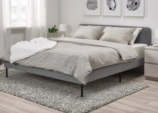 Cama SLATTUM Ikea 140x200 Gris