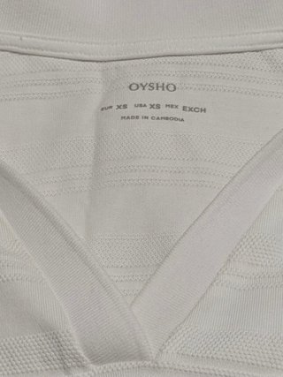 Conjunto Oysho blanco falda y top ORIGINAL