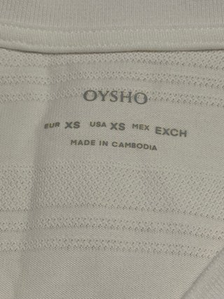 Conjunto Oysho blanco falda y top ORIGINAL