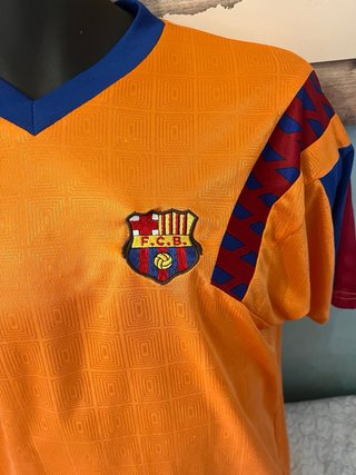 Camiseta FC Barcelona Wembley 1992 Naranja